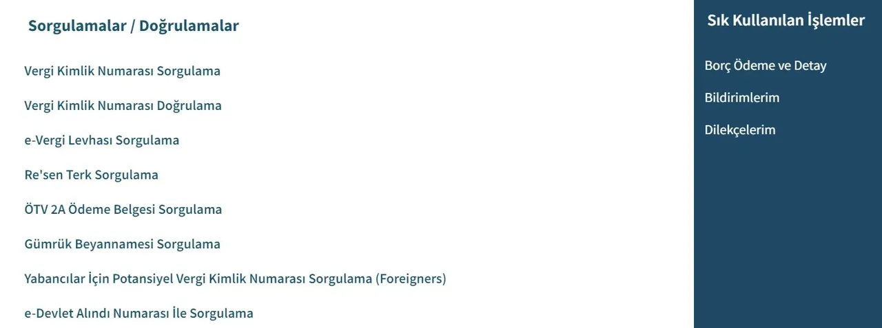 dijital vergi daire ekranı